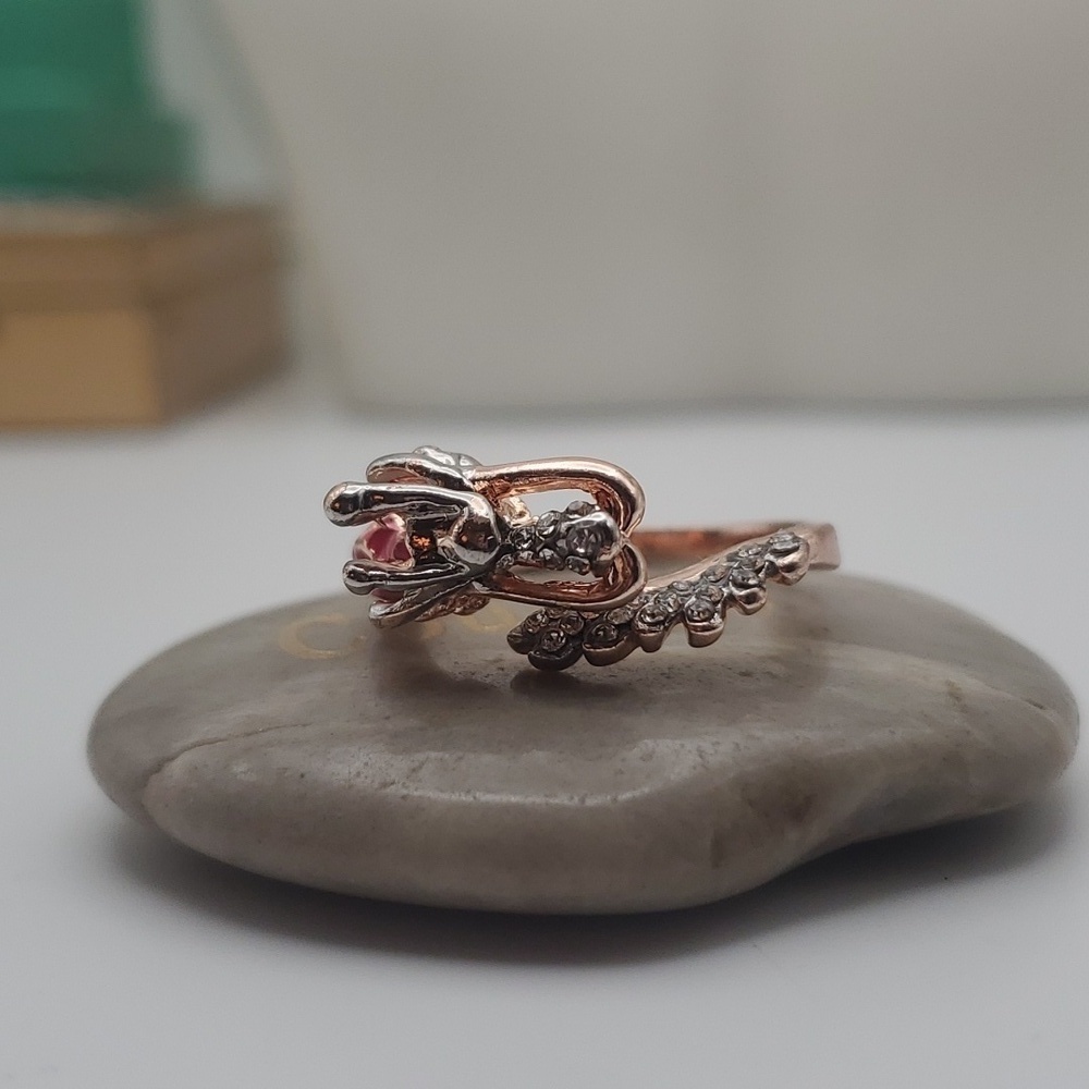 Mermaid 585‎ gold ring adjustable size band R144